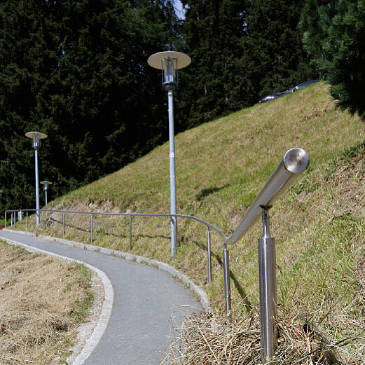 Schule Ftan | Chromstahlhandlauf